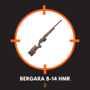 This is a picture of a bergara b-14 hmr rifle, one of the best long range rifles. 