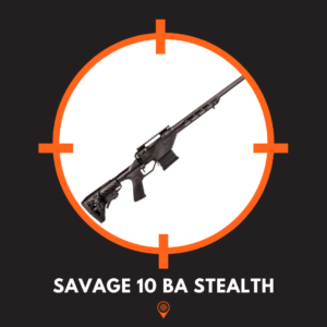 This is a picture of the savage 10 ba stealth rifle. 