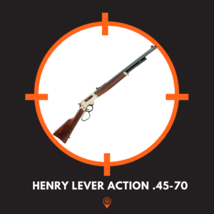 Picture of Henry Lever Action .45-70 rifle.